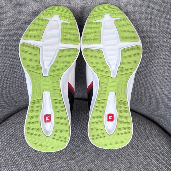 FootJoy Fuel Junior Unisex White Spikeless Athletic Golf Shoes Kids Size 1 - Picture 9 of 11